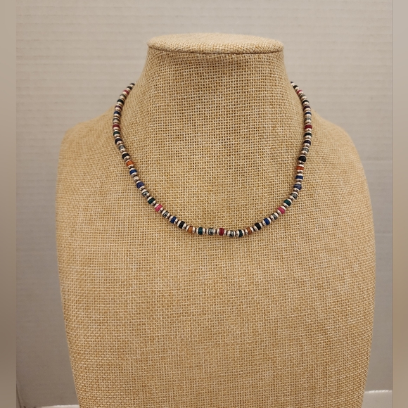 Treska Multicolor Cluster Rainbow Matching Necklace and Bracelet - Picture 3 of 3